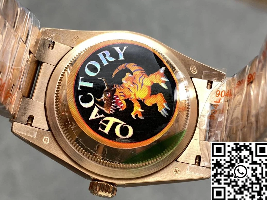 M128235-0037 Day Factory Tungsten Dial Steel Chocalate 36mm Date v5 QF Rolex 1219